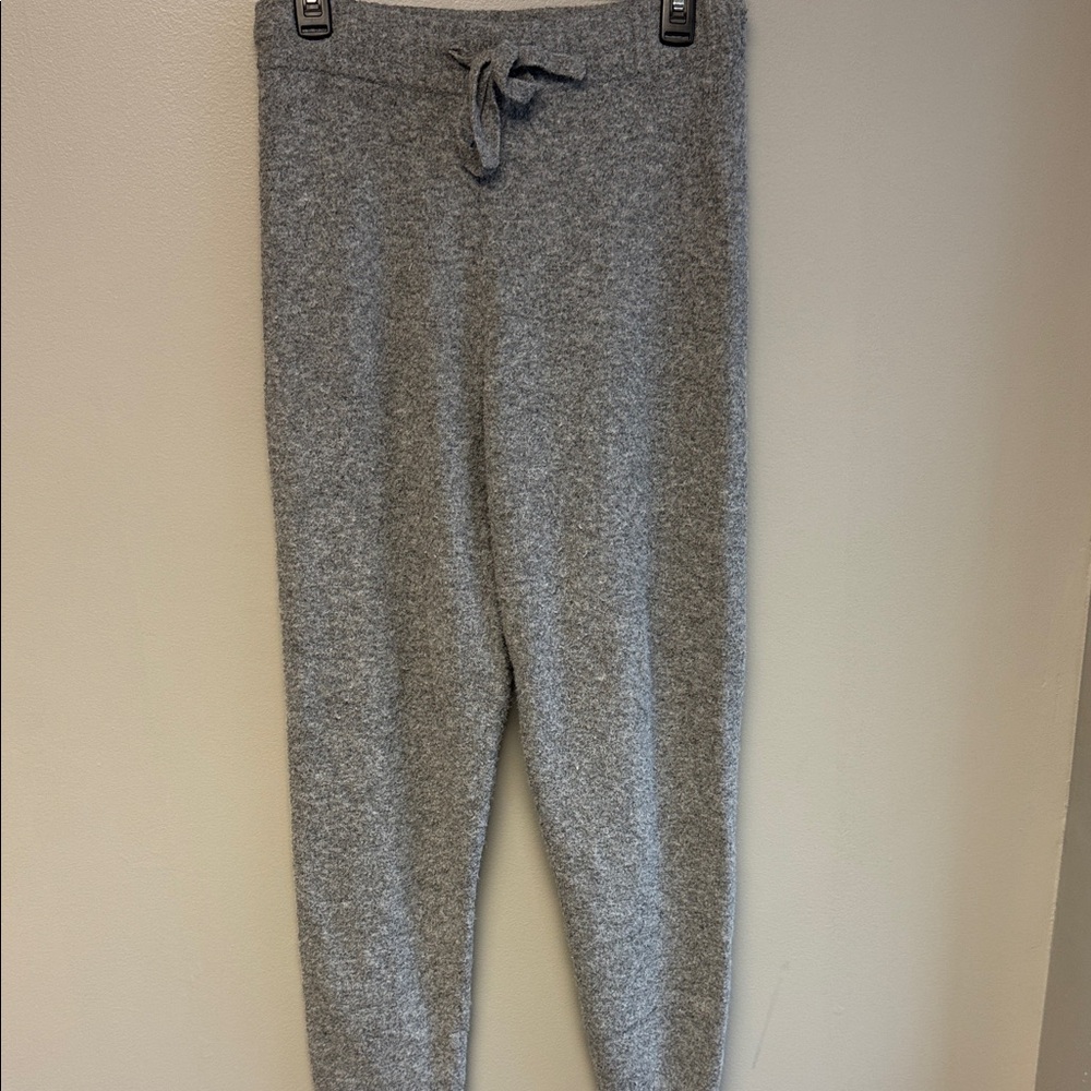 H&M XS Gray Knit Lounge Jogger Pants Soft Stretch